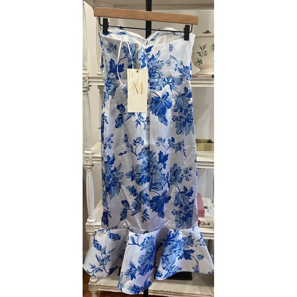 Mestiza New York $495 Stephanie Floral Bow Midi-Dress Size 2 - Picture 8 of 9